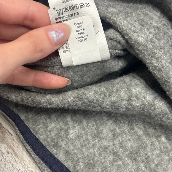 Eddie Bauer Heather Gray Mens 2XL 1/4 Snap Hiking Pullover Fleece Jacket EUC - Picture 7 of 10